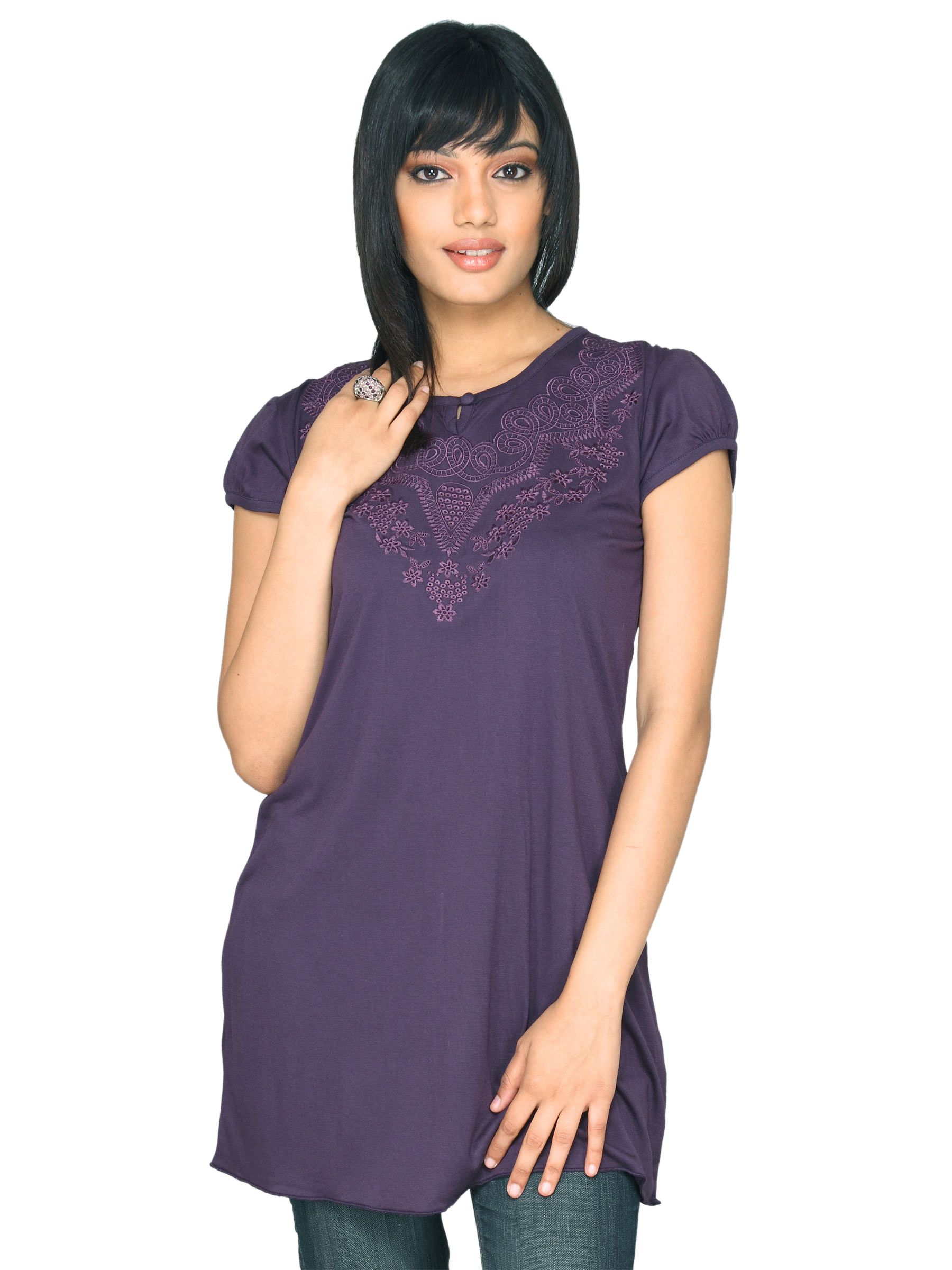Scullers For Her Women Fashion Summer Lite Aubergine Tunics
