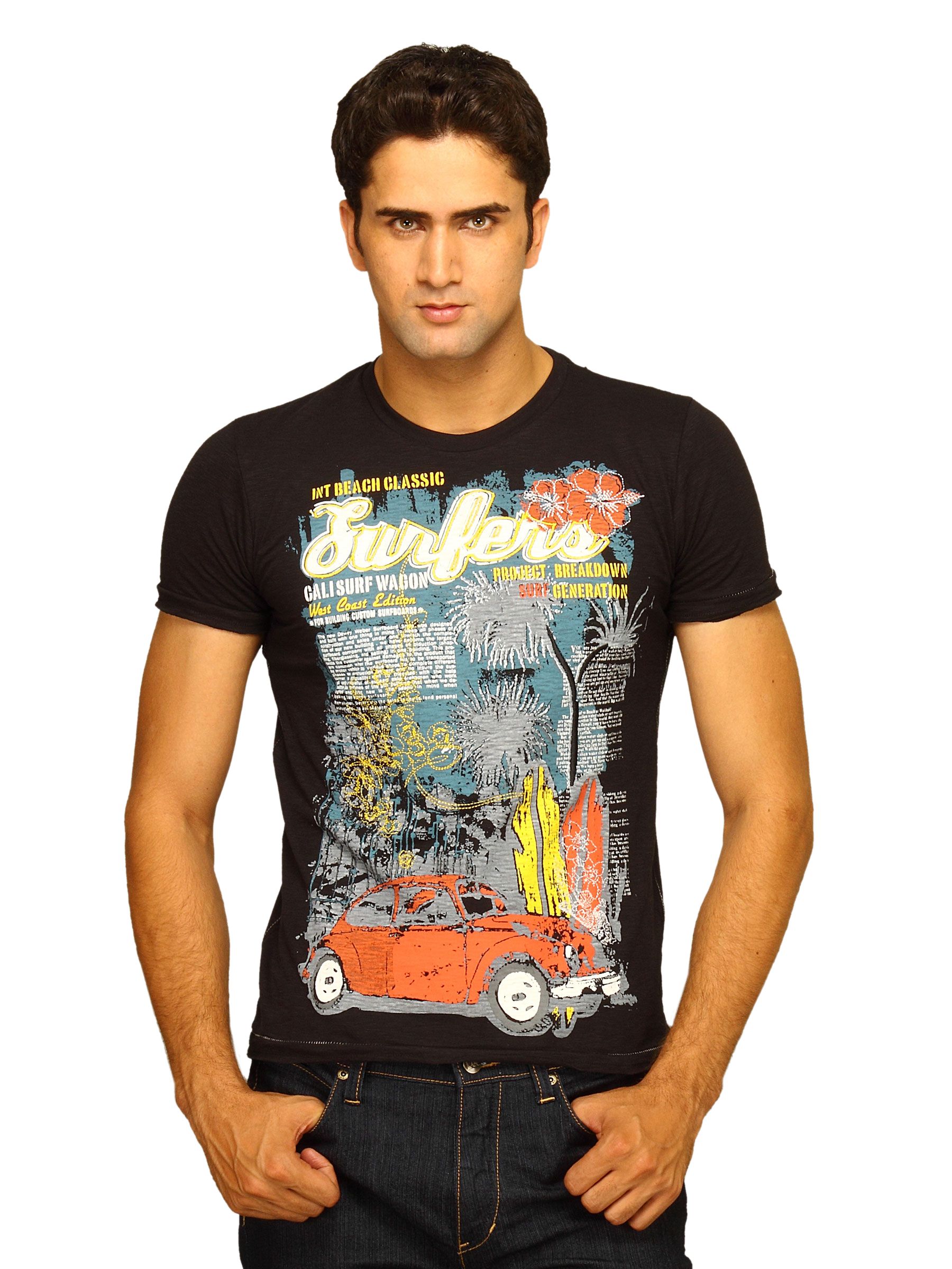 Status Quo Men's Surfers Black T-shirt