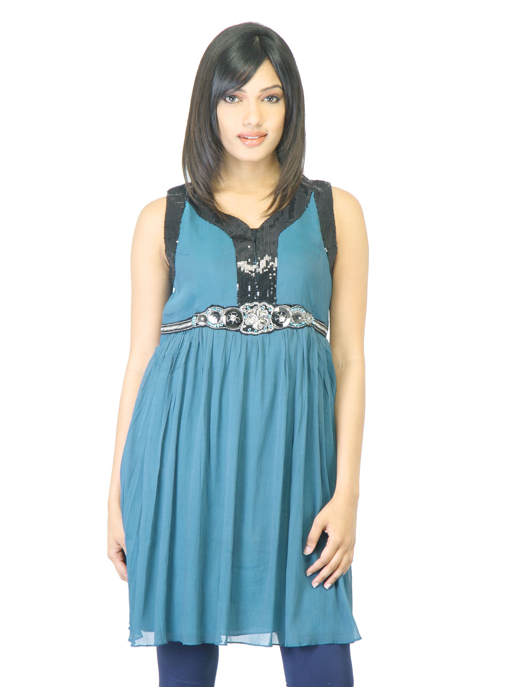 La-Emotio Women Blue Kurta