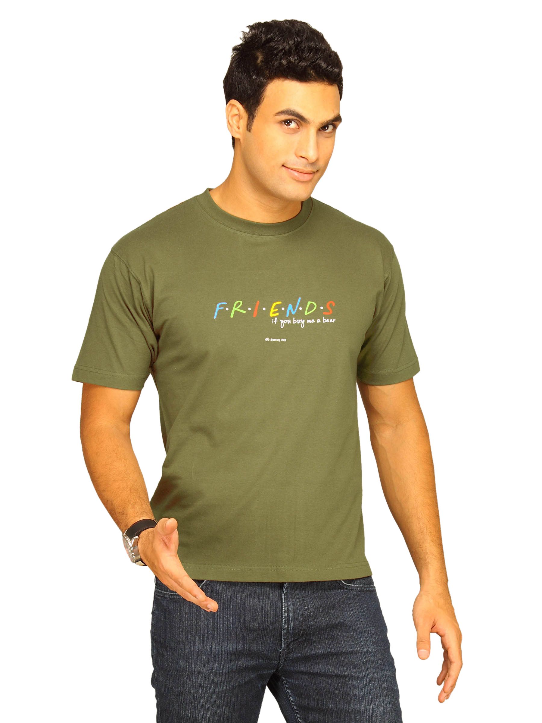 Tantra Men's Friends Olive Green T-shirt