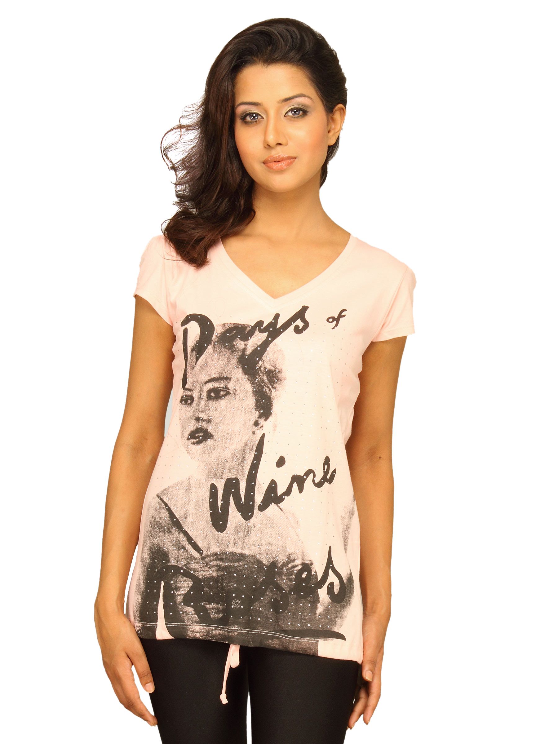 Jealous 21 Women Knit Design Pink Top