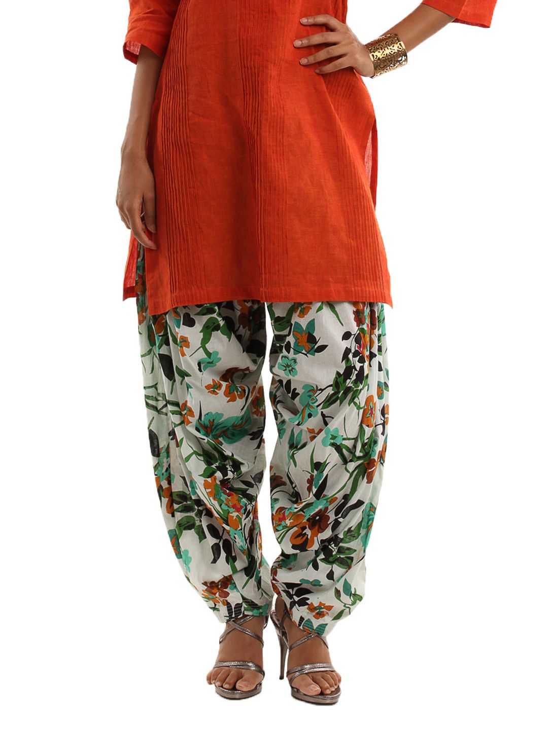Shree Women Mustard & Green Patiala