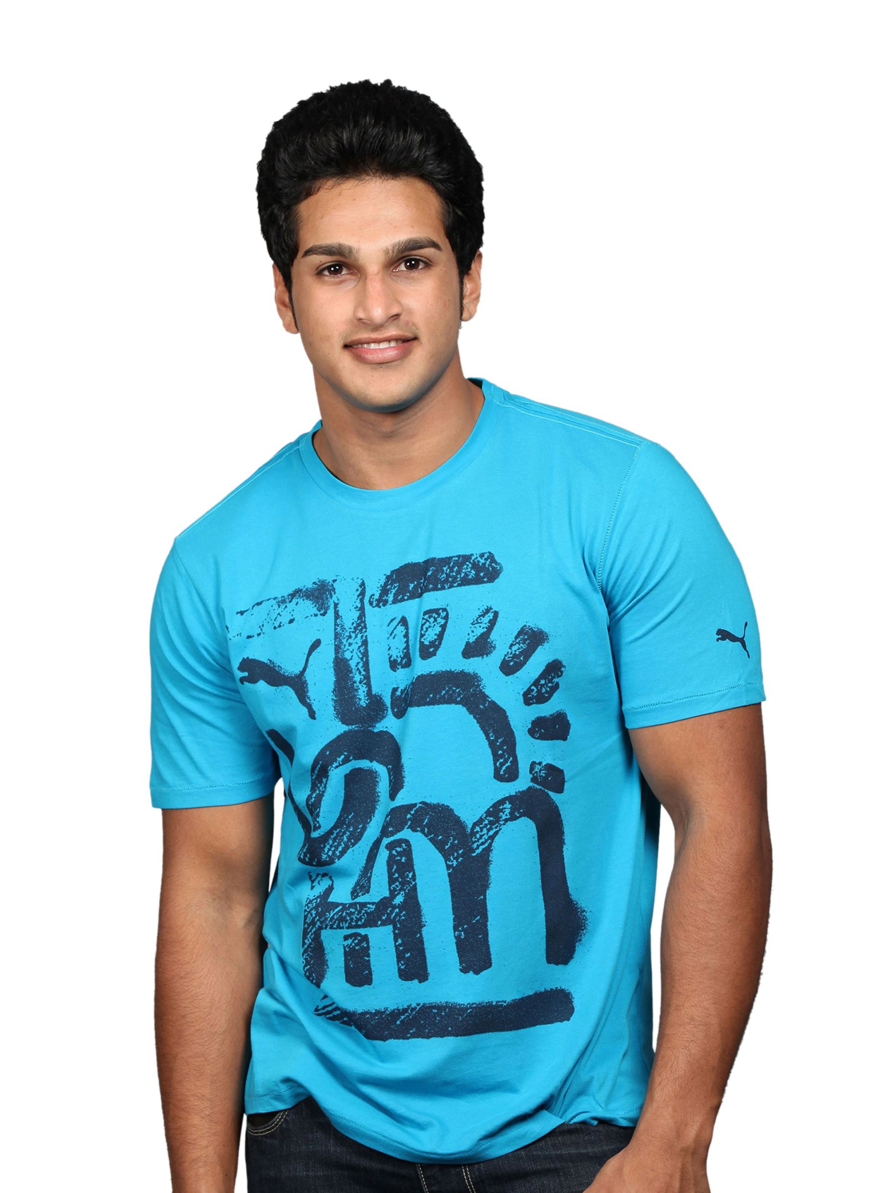 Puma Men's Hawaian Ocan Blue T-shirt