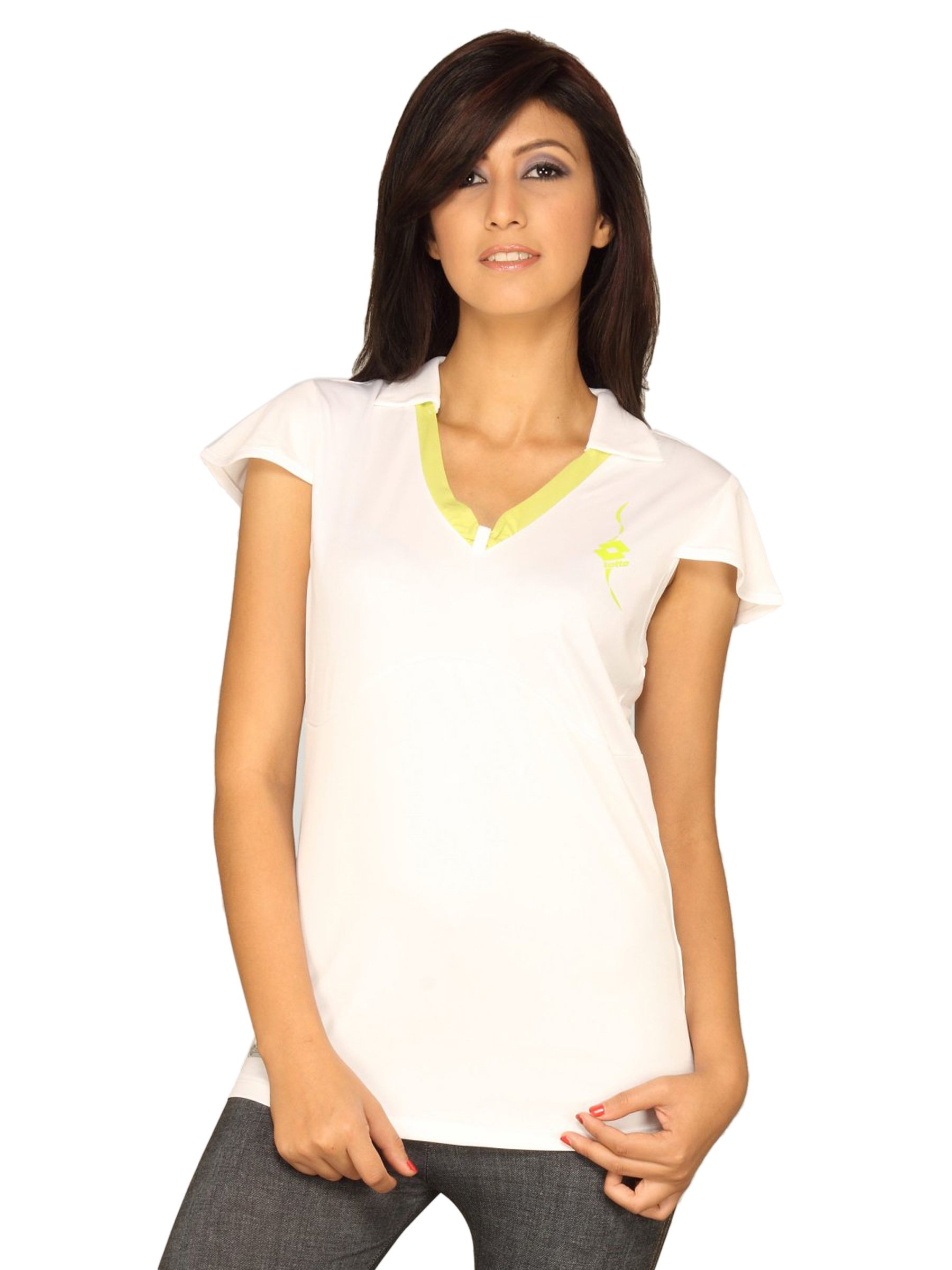 Lotto Women White T-shirt