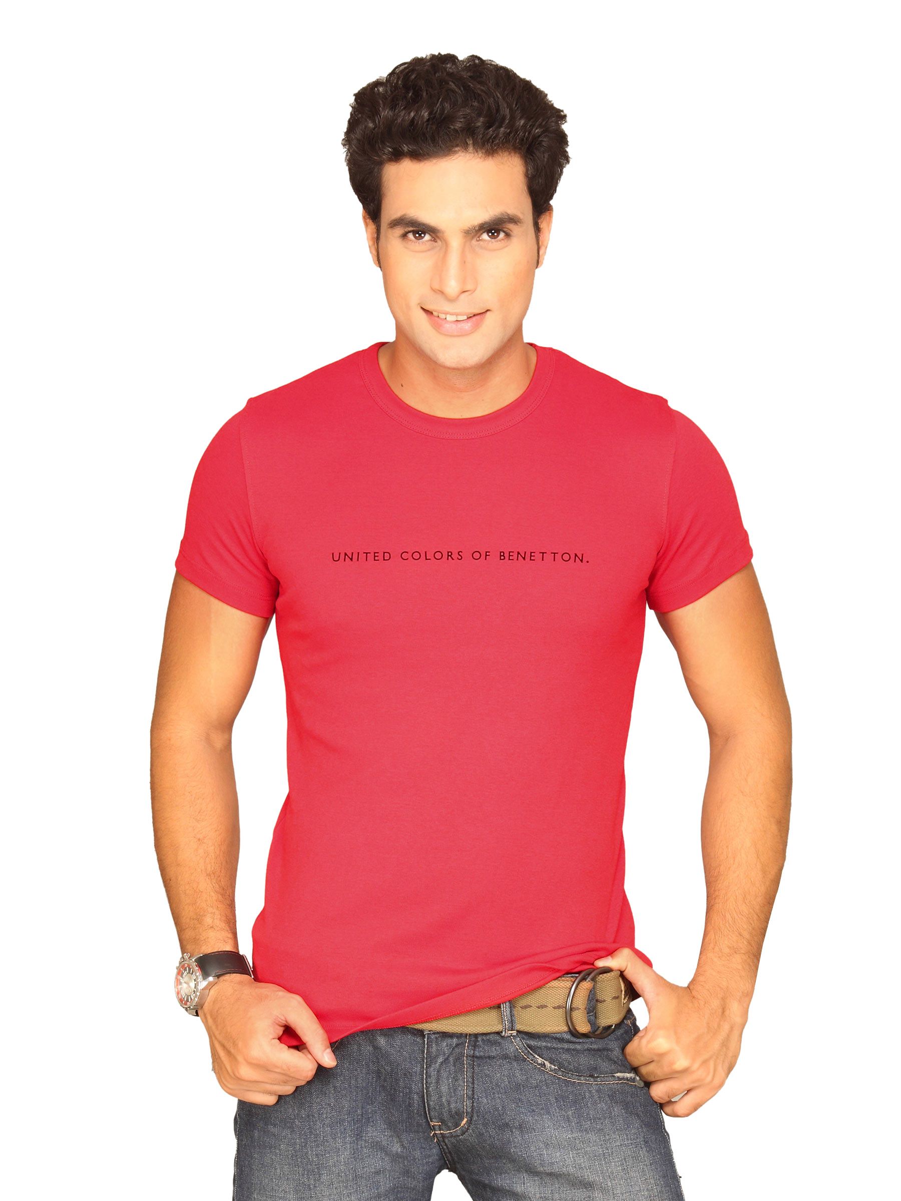 UCB Men's United Colors Flock Red T-shirt