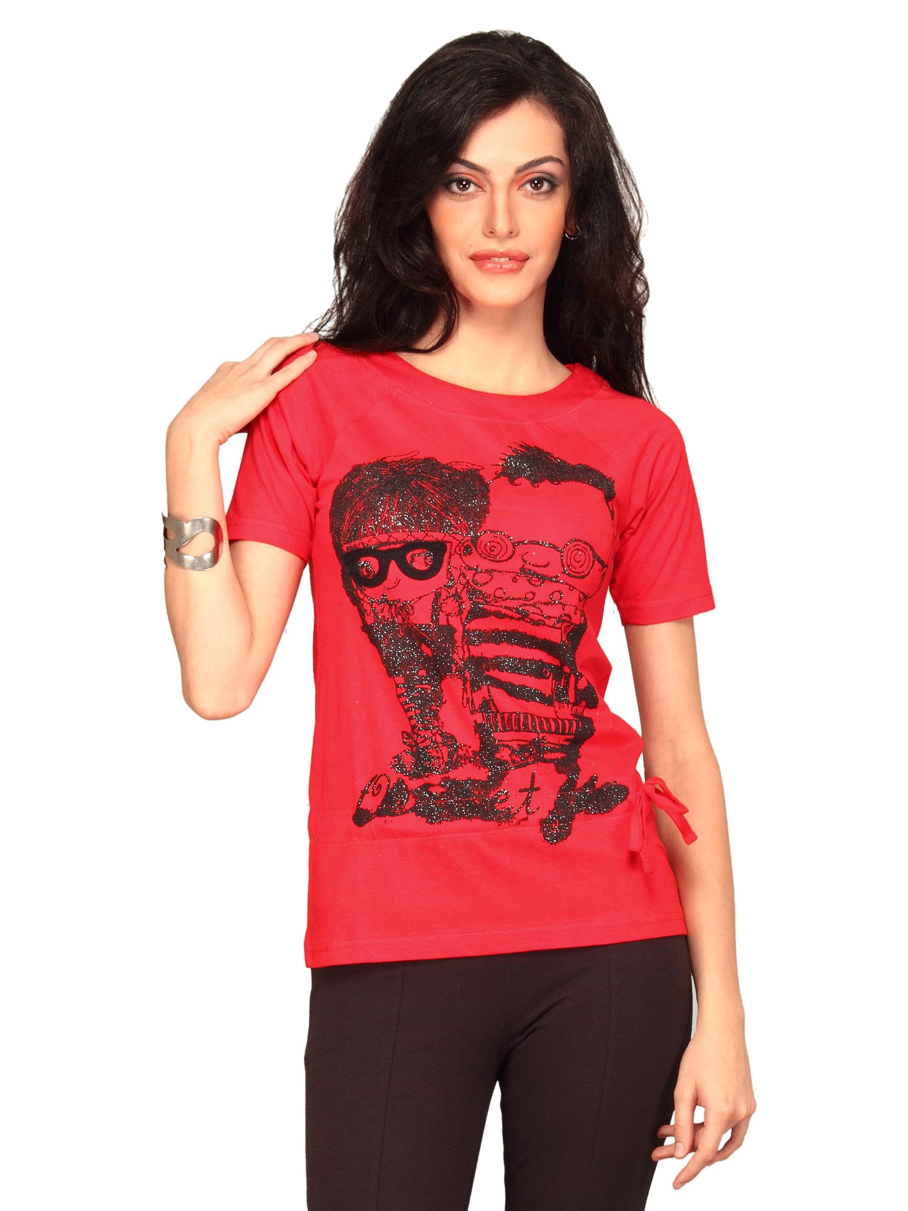 Jealous 21 Women Printed Red Top