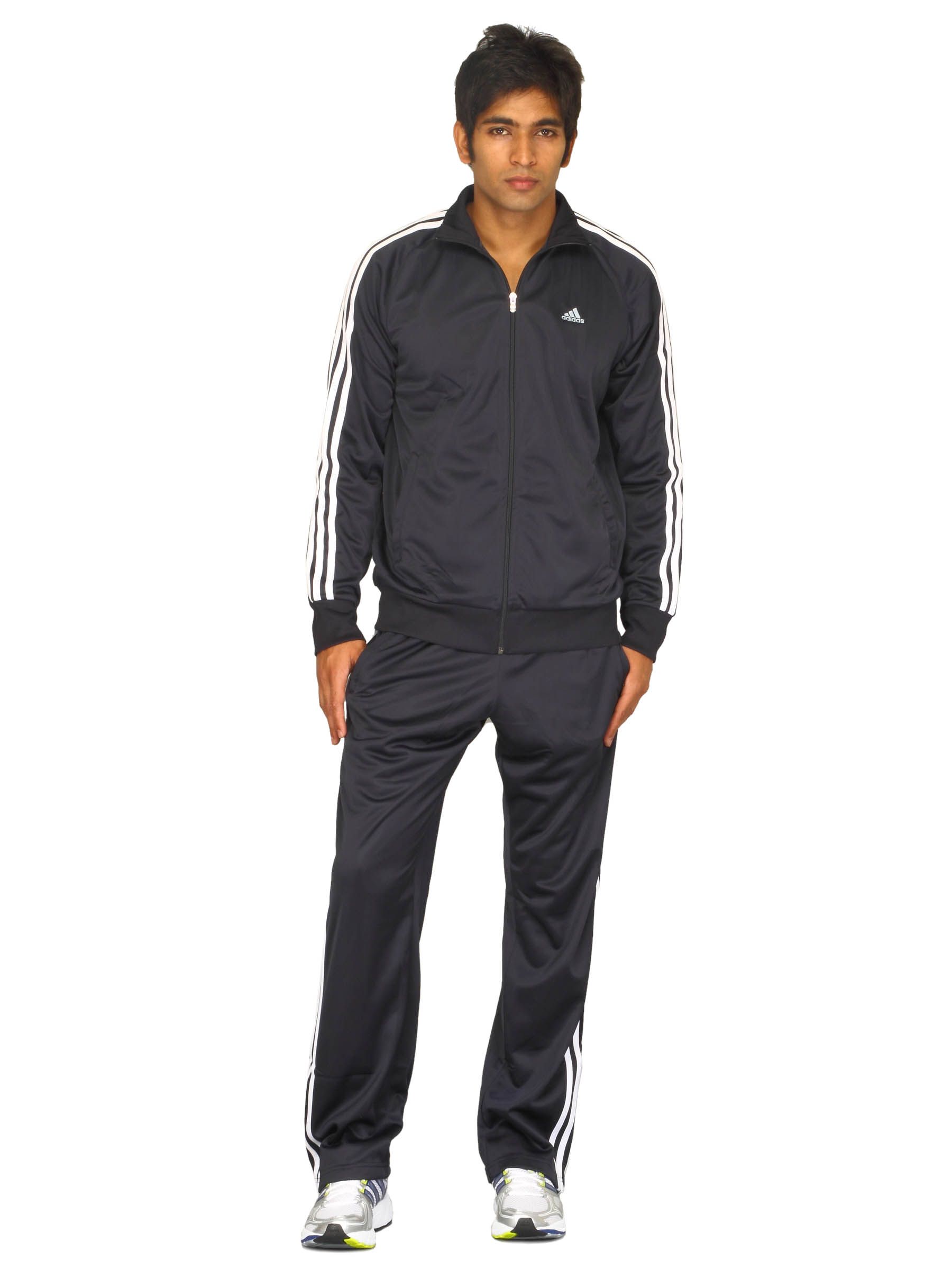 ADIDAS Men's Dark Navy White Tracksuit