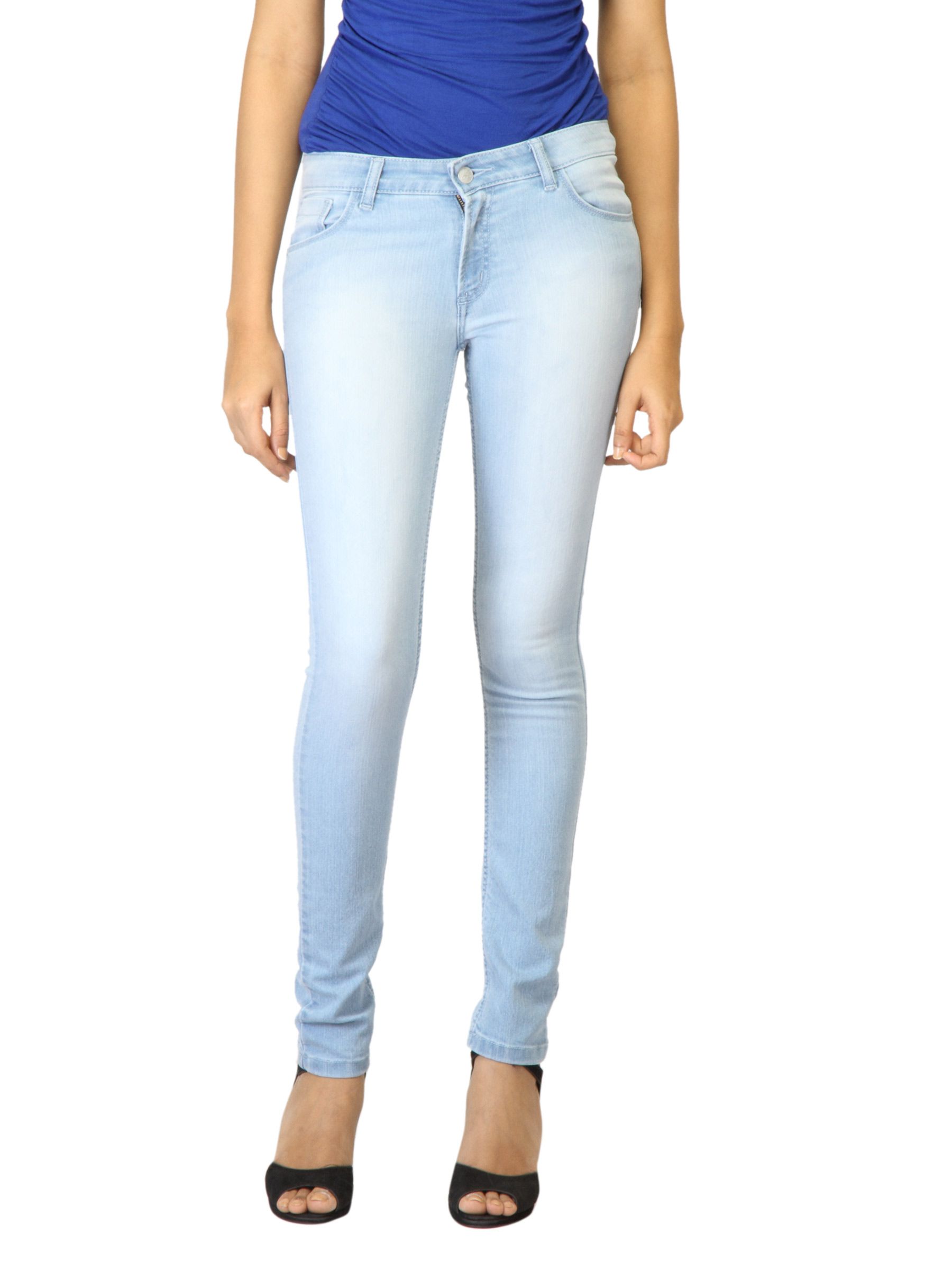 Jealous 21 Women Washed Light Blue Jeans