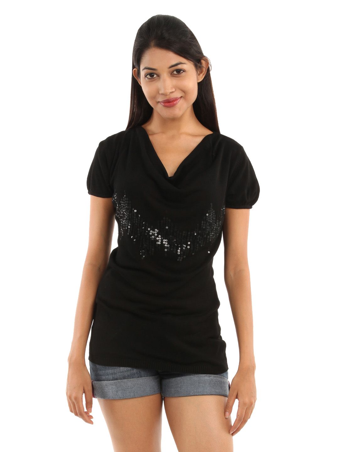 Wills Lifestyle Women Black Jaydon Top