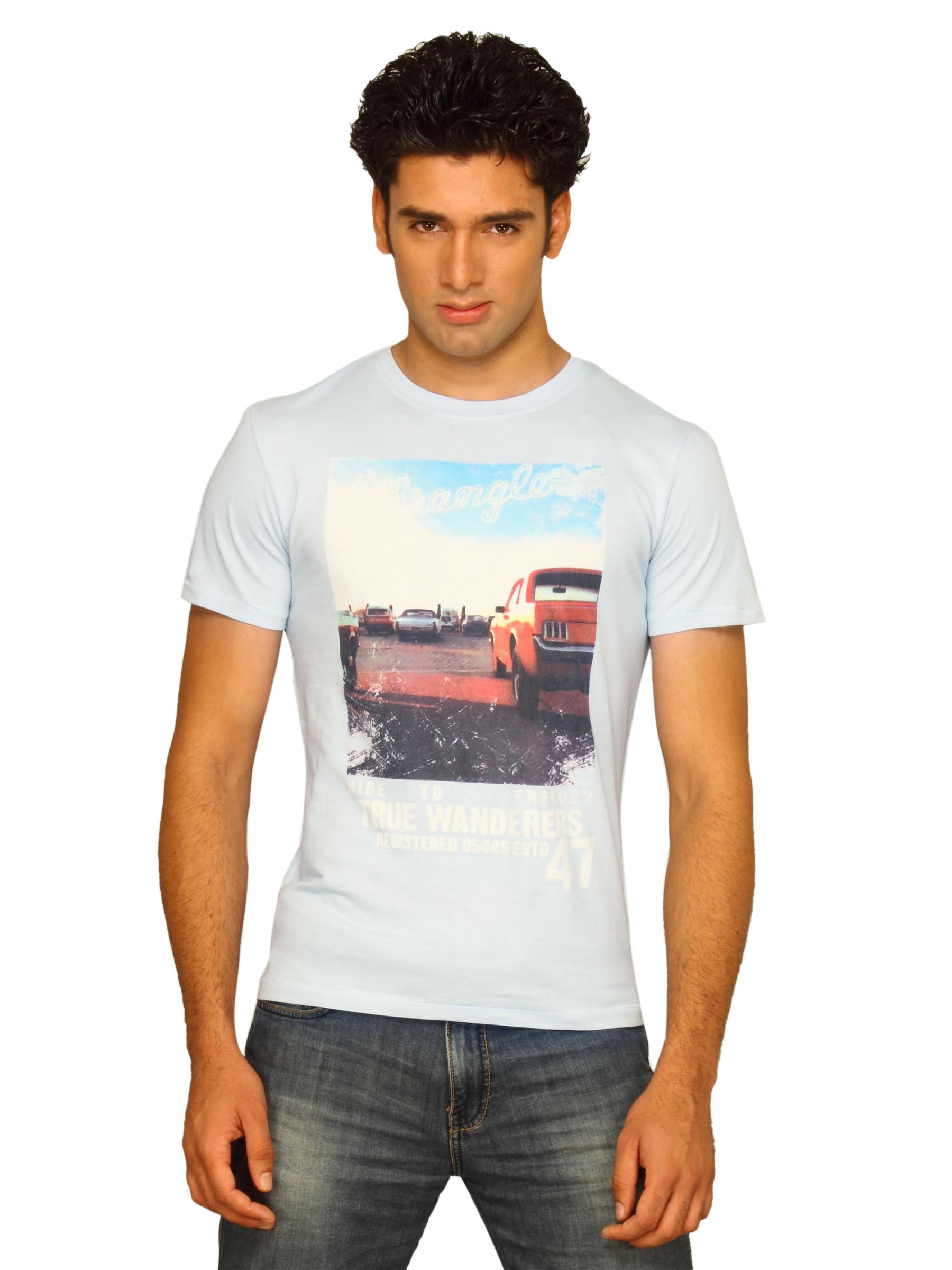 Wrangler Men's True Wanderer Blue T-shirt