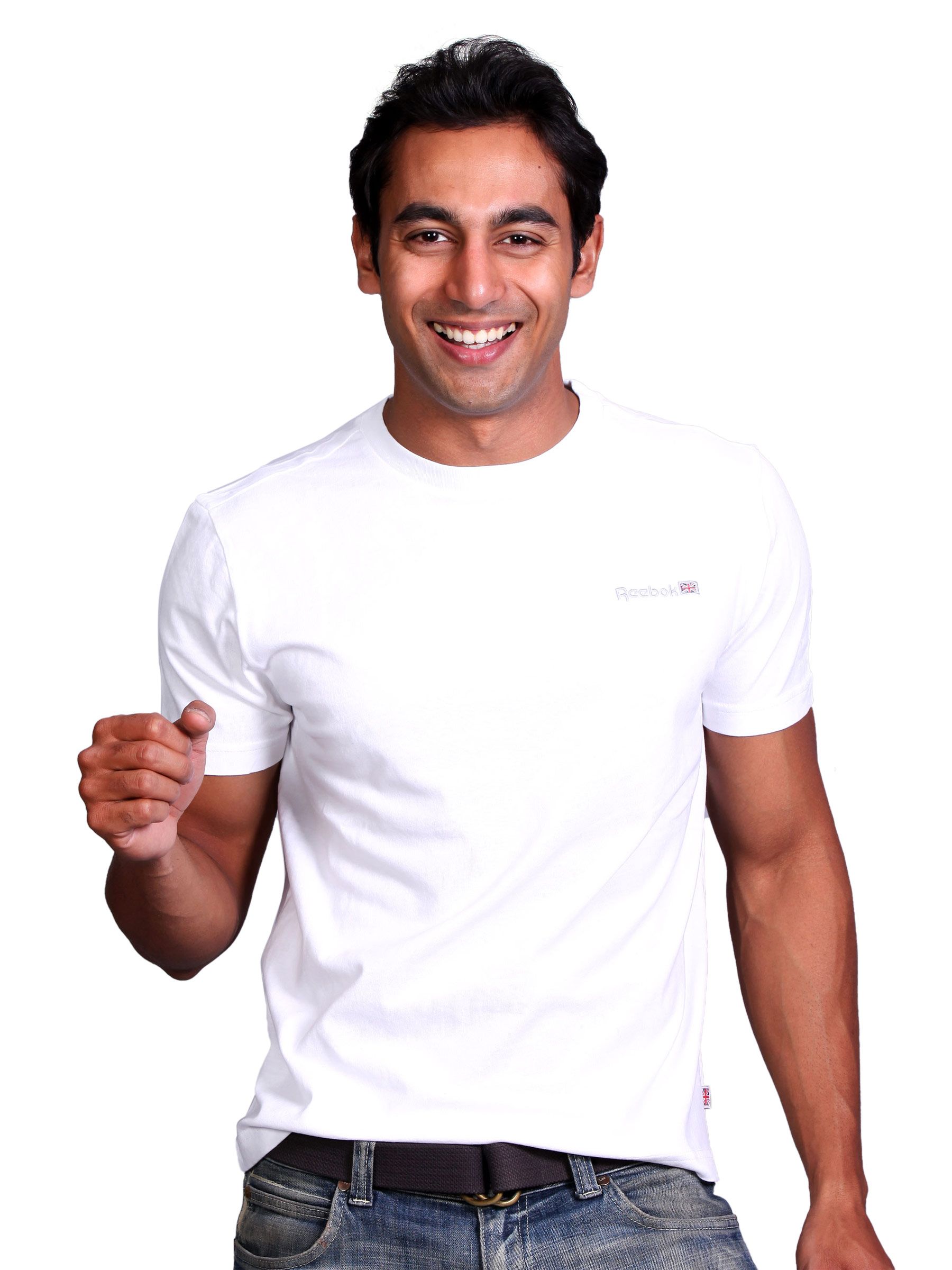 Reebok Men White T-shirt