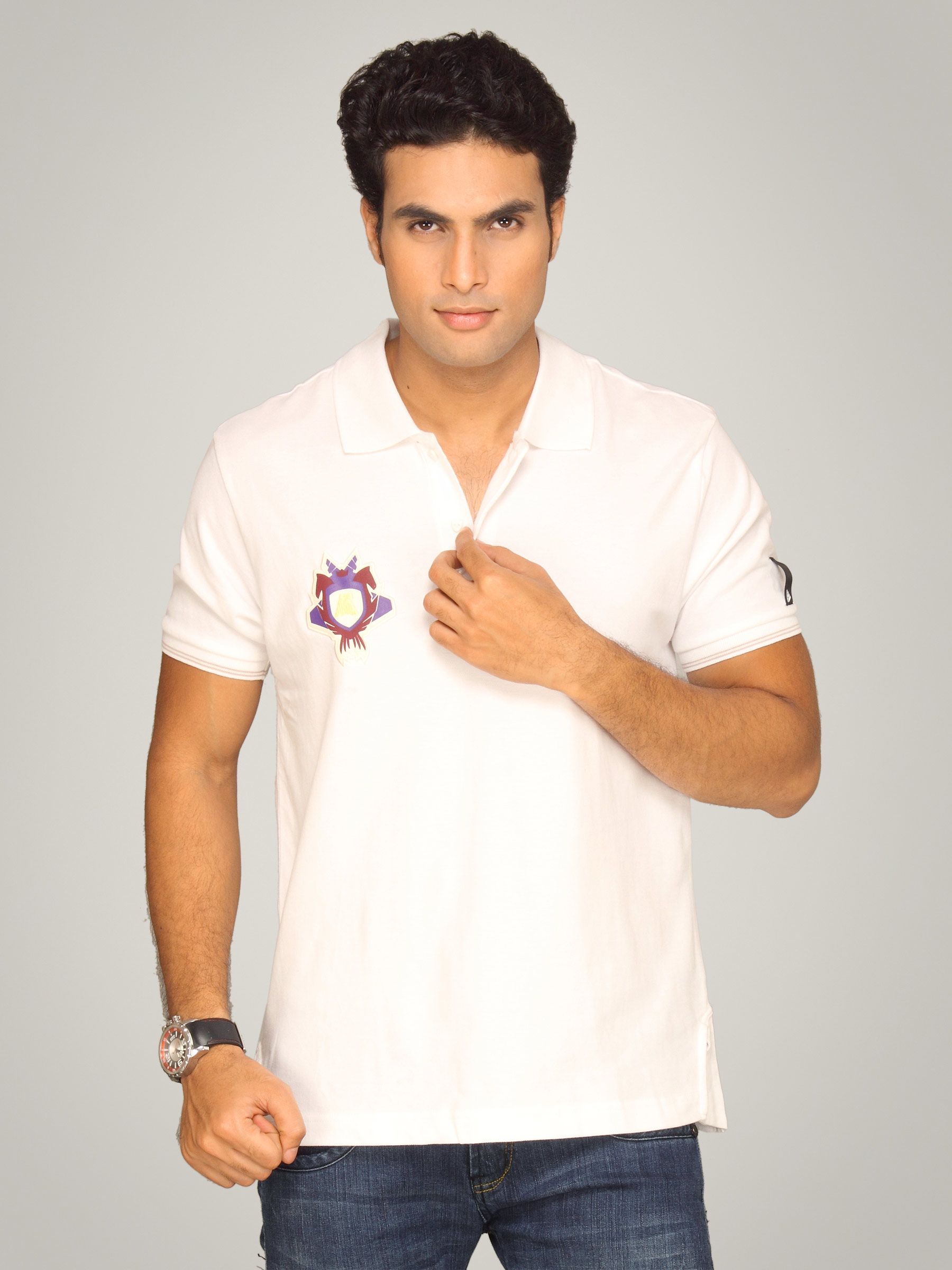 ADIDAS Men's Badge White T-shirt