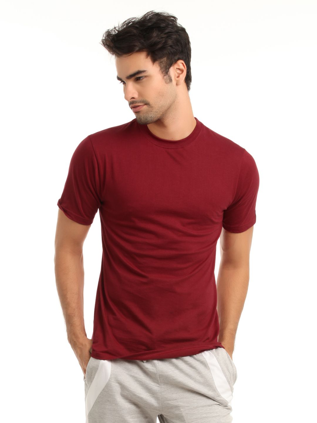 Hanes Men Red T-shirt
