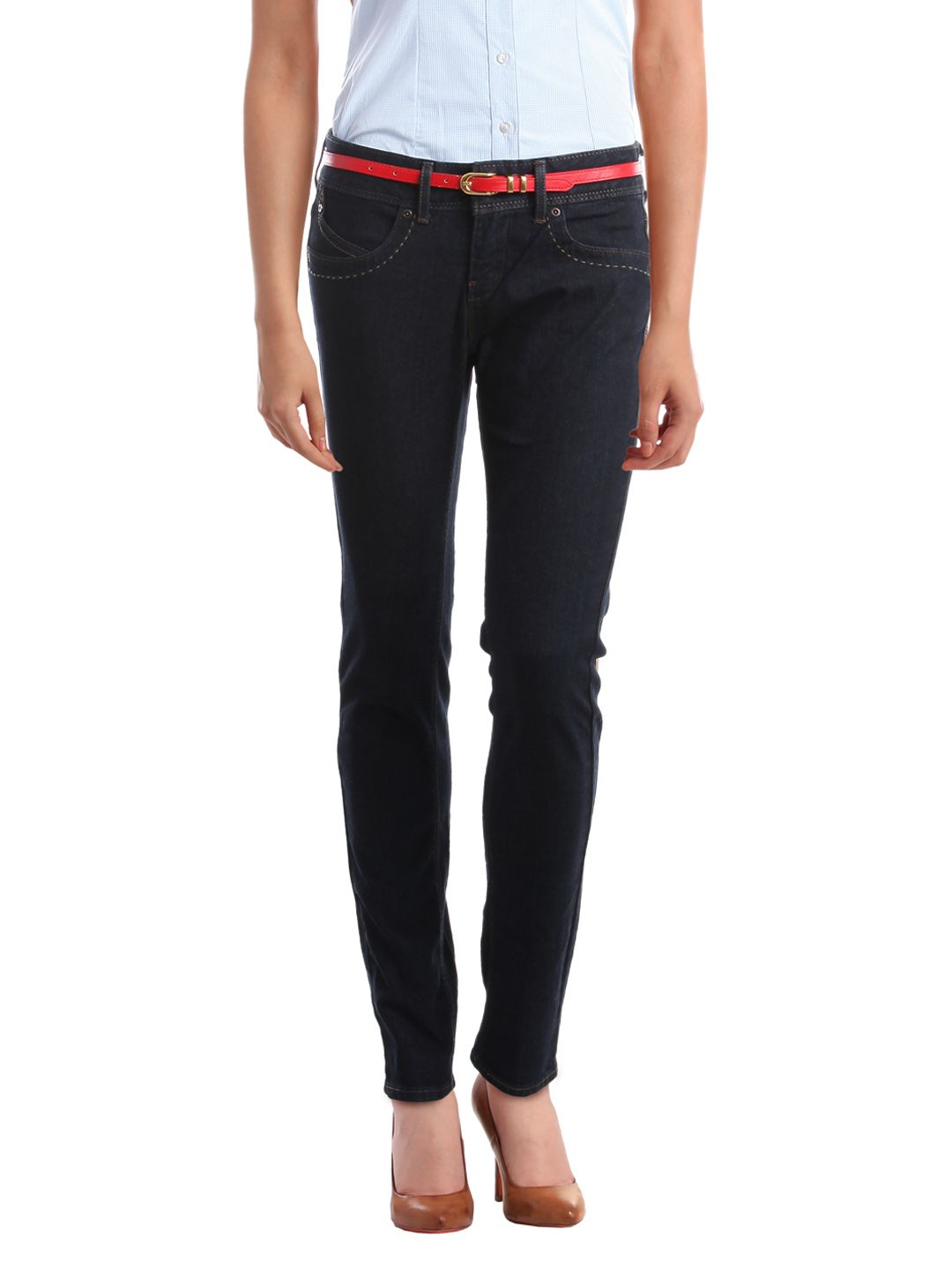 Denizen Women Navy Blue Jeans