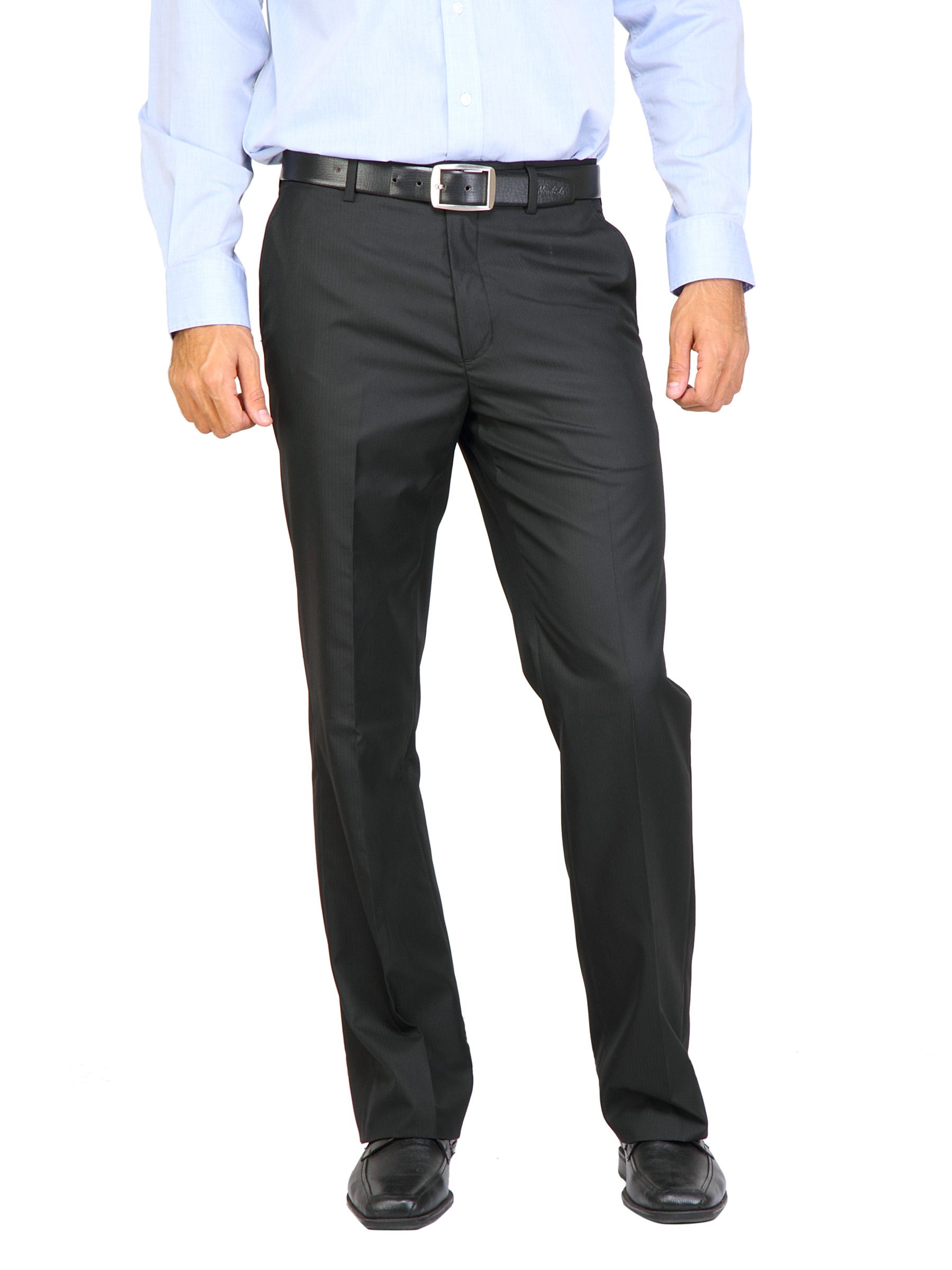 Arrow Men Solid Black Trousers