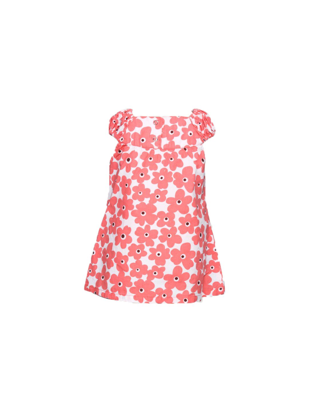 Gini and Jony Girl's Valerie Peach White Infant Kidswear