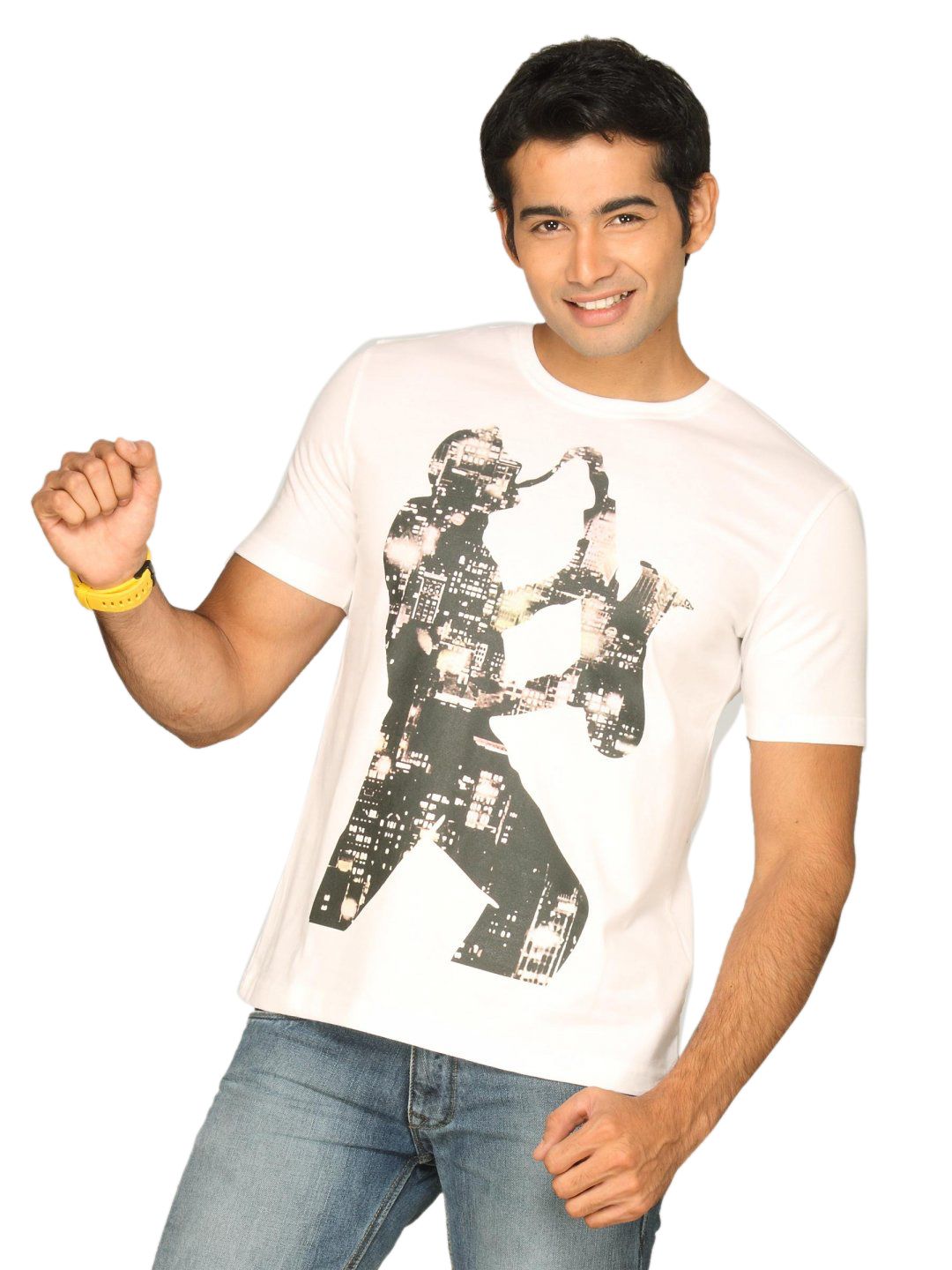 UCB Men's Saxophone White T-shirt