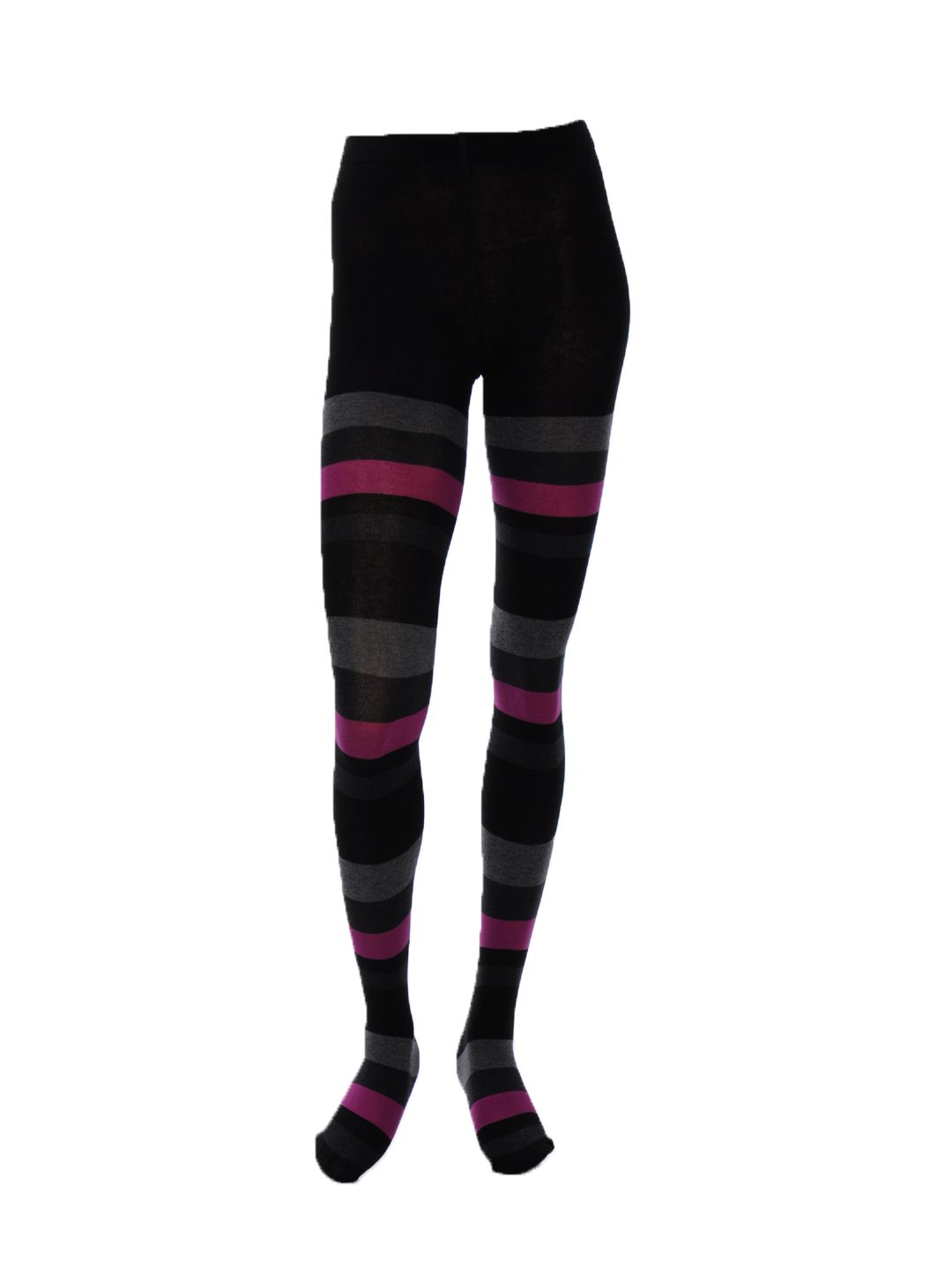 United Colors of Benetton Women Grey Striped Tights