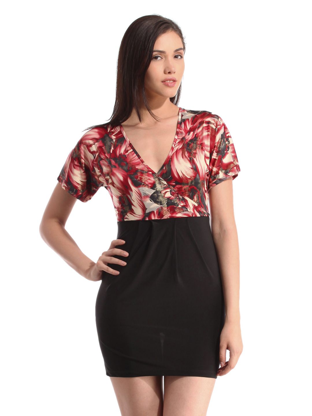 Tonga Women Printed Black Dress