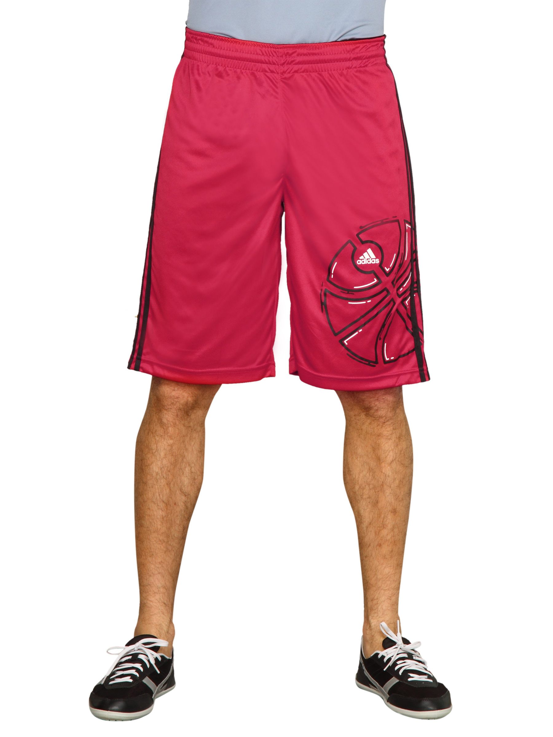 ADIDAS Men Gfx Rev 2l Sho Red Shorts