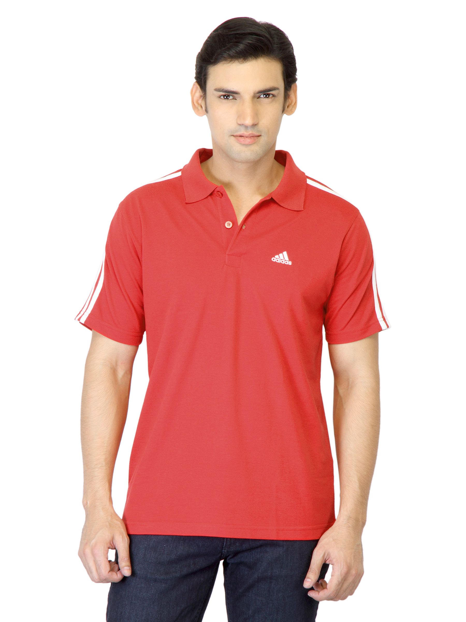 ADIDAS Men Red T-shirt