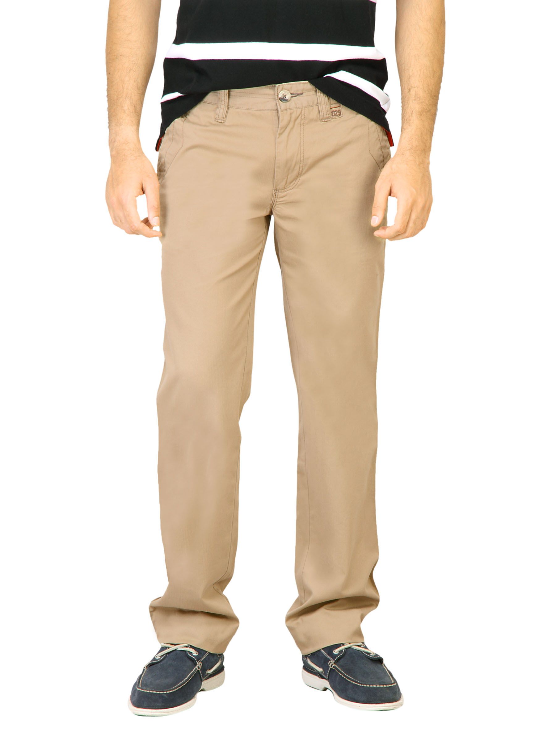 Basics Men Tan Trousers