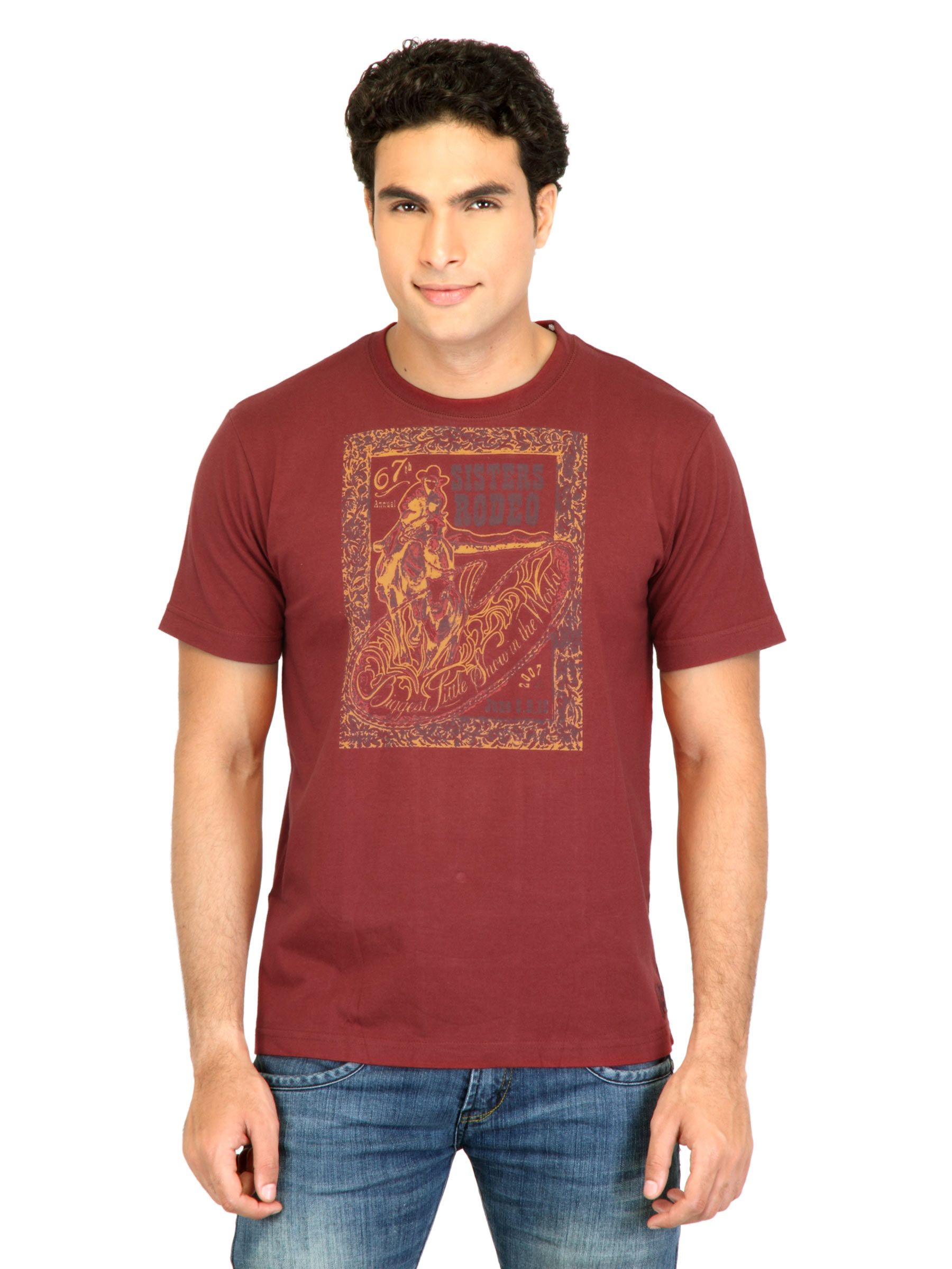 Facit Men Smart Maroon Tshirt