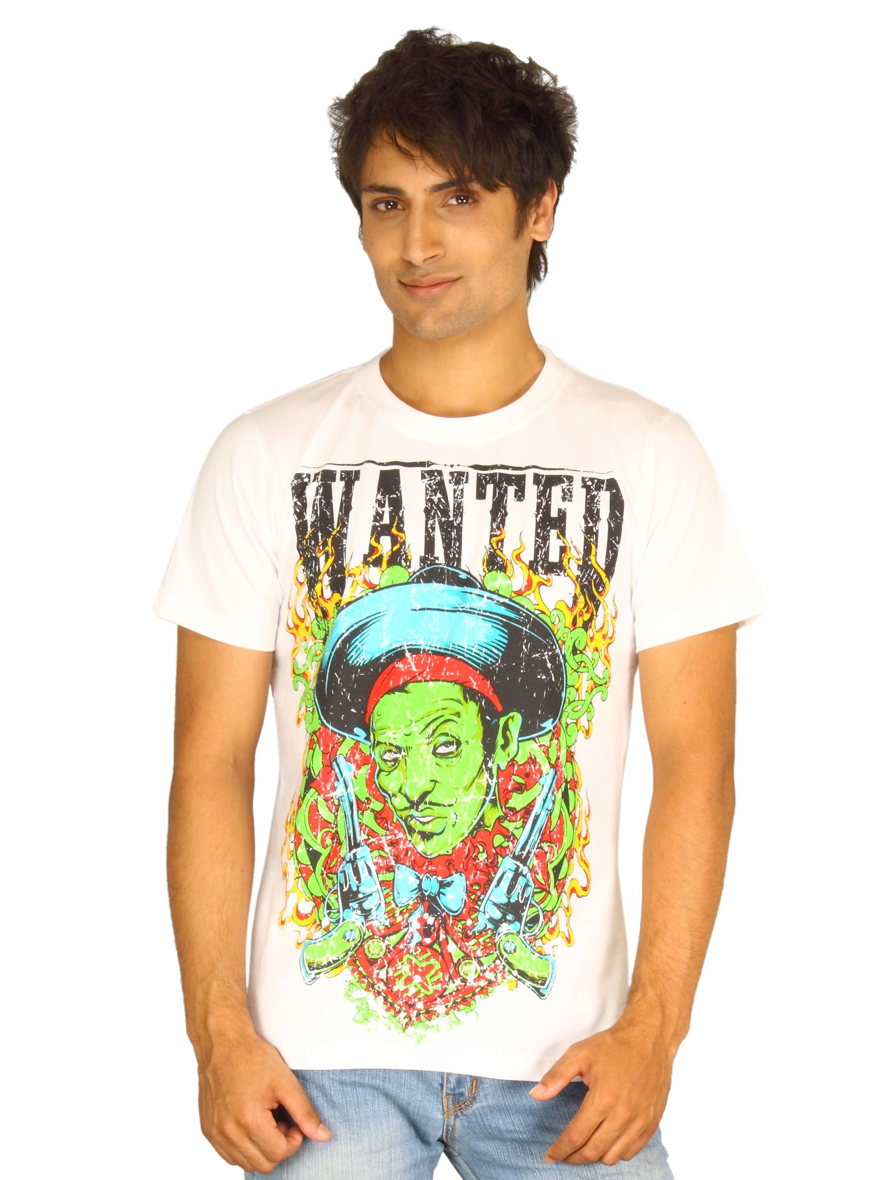 Guerrilla Men's Wanted White T-shirt