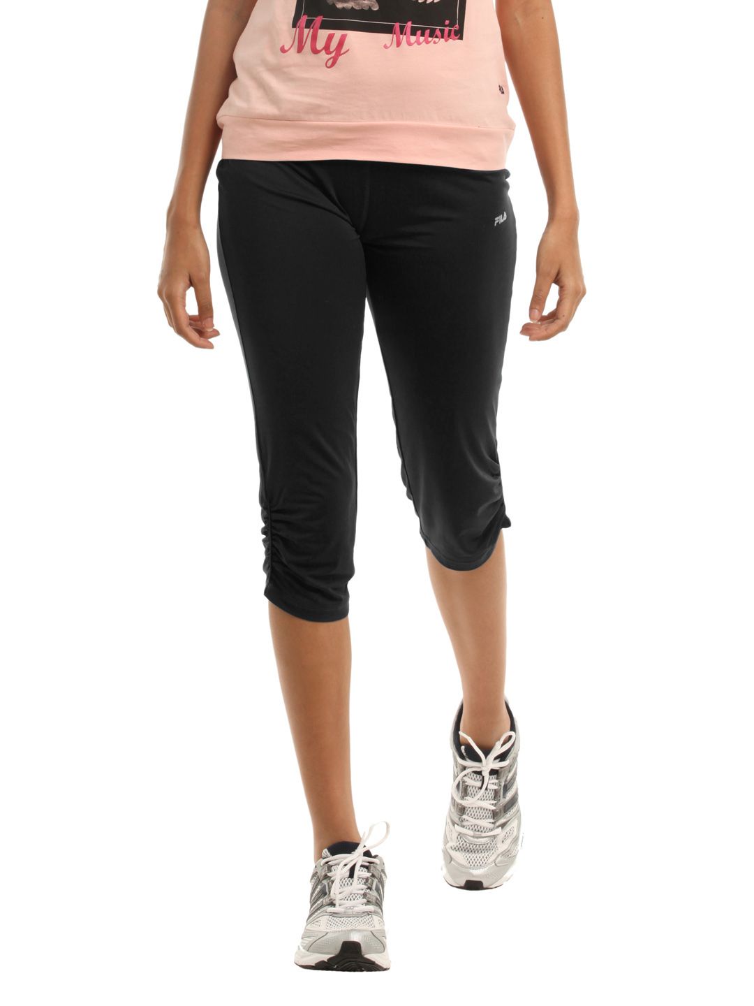 Fila Women Black Savari 3/4th Pants