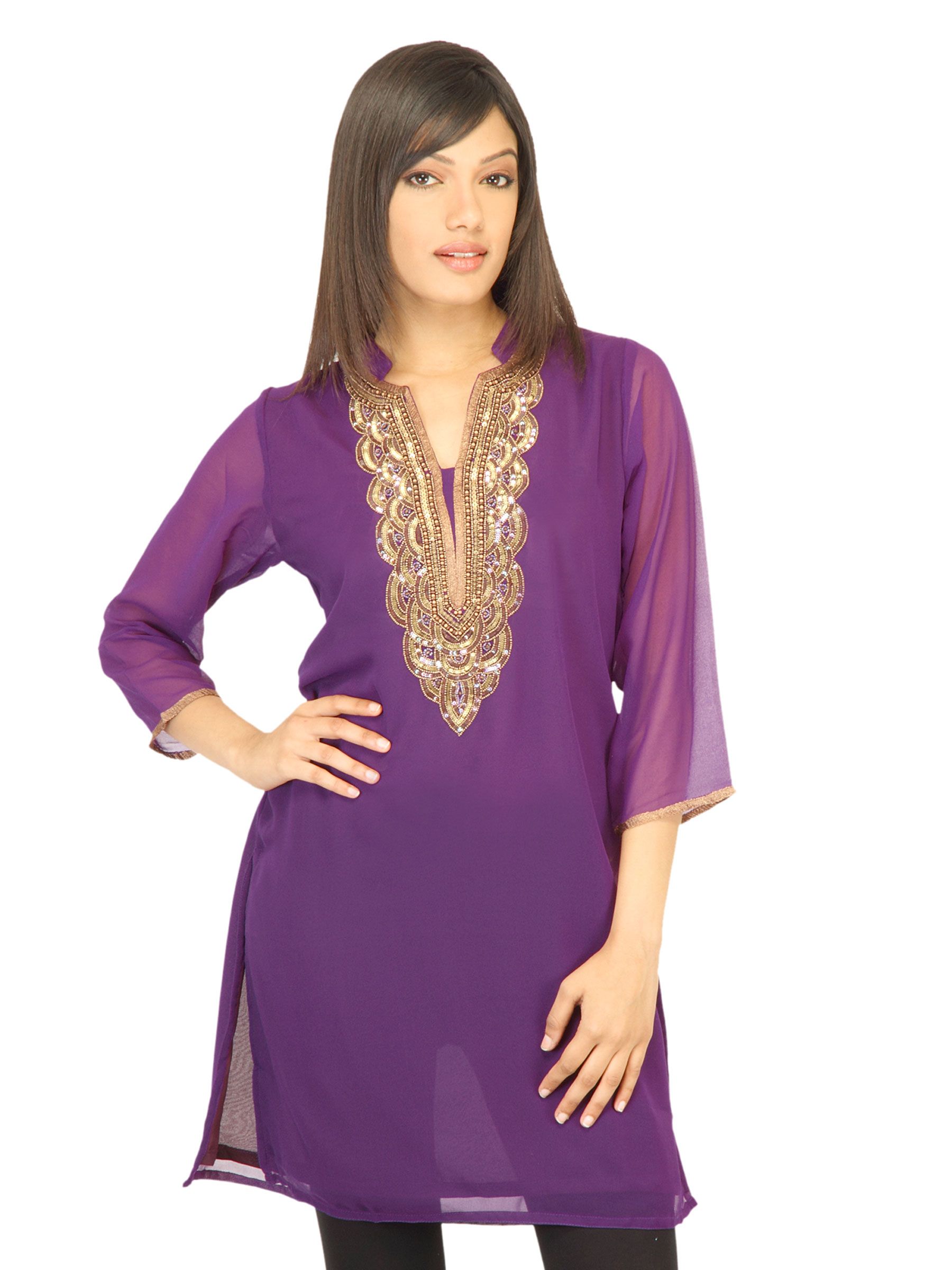 Aneri Women N Jashn Purple Kurta