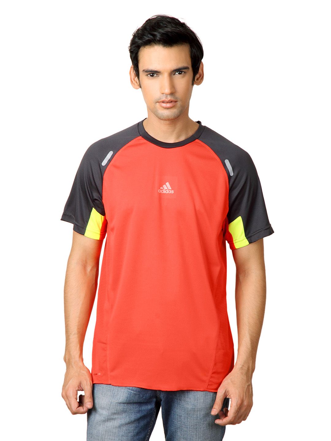 ADIDAS Men Orange T-shirt