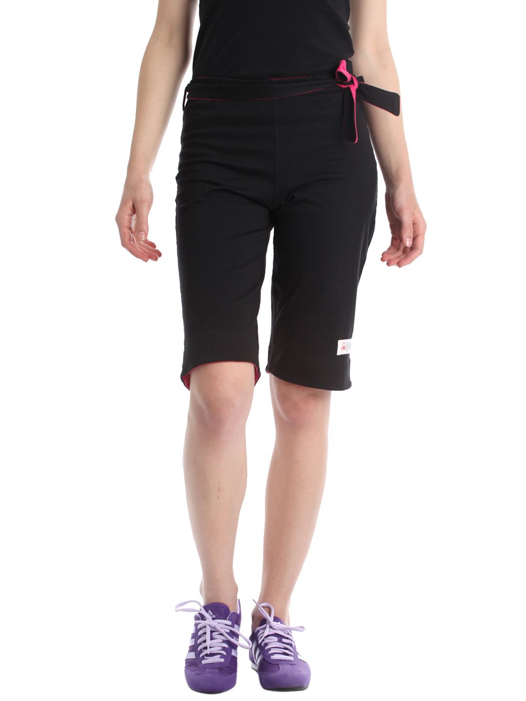 Urban Yoga Women Black Shorts