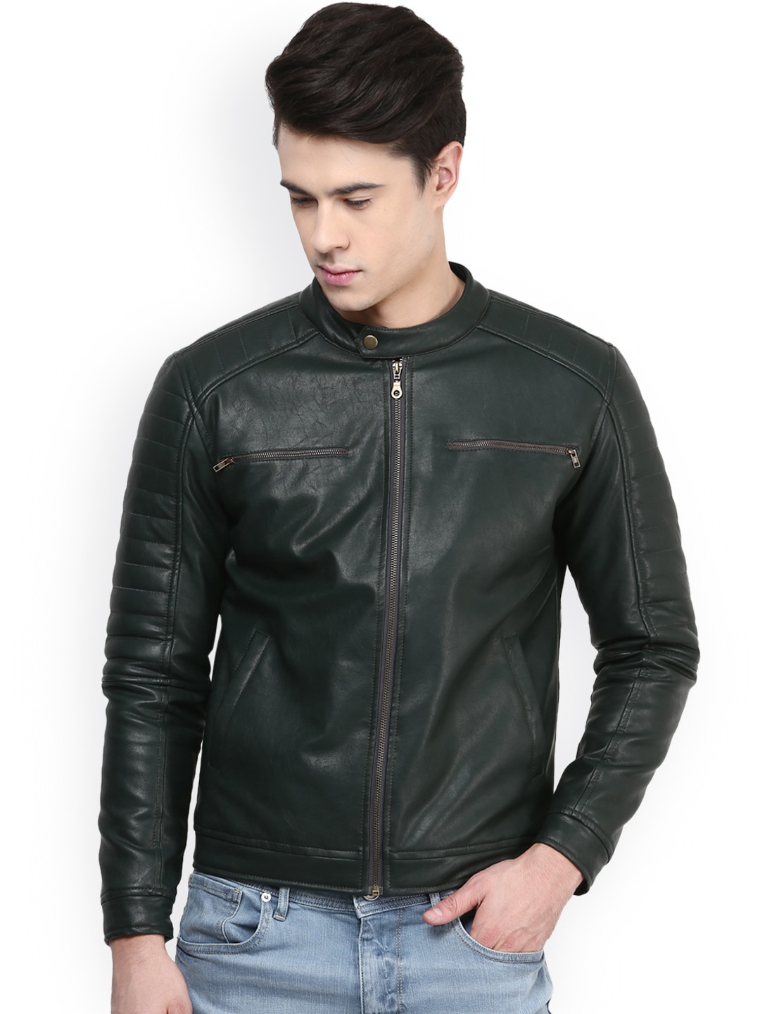 Grey Leather Jacket India Modern Fashion Photo Blog Grey Leather Jacket India