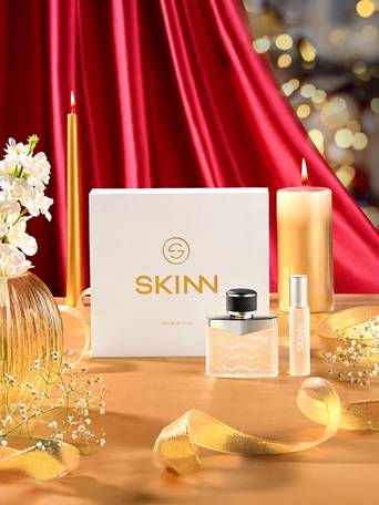SKINN Men Set Of 2 Long Lasting Eau De Parfum Gift Set- Raw -50ml + 20ml