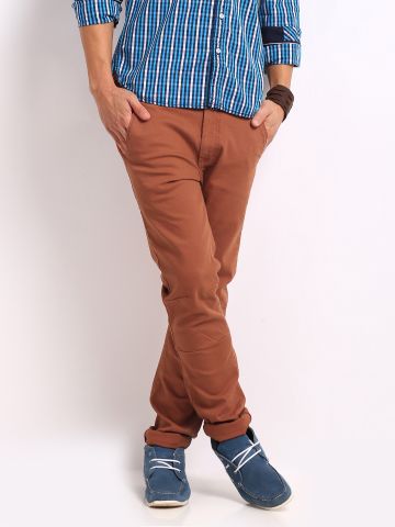 orange trousers mens