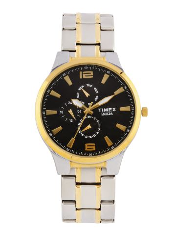 timex black chronograph watch