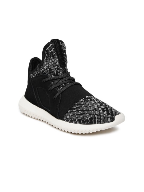 Adidas Tubular Defiant Sneaker in Black Black White Akira