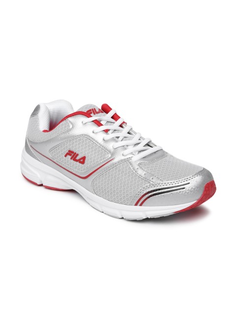 fila men grey running shoes