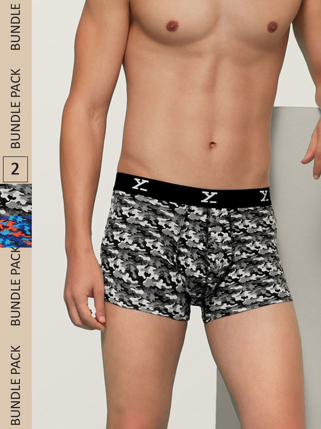 XYXX Men IntelliSoft Antimicrobial Micro Modal Pack of 2 Shuffle Trunks XYTRNK2PCKN228-picture-32