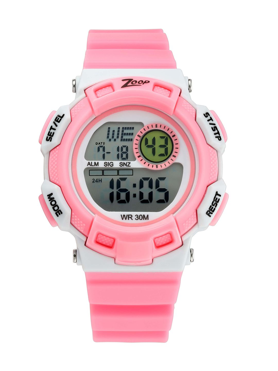 Zoop Digital Unisex Kids Grey Digital Watch NL16009PP05