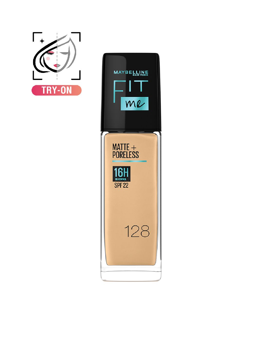 Maybelline New York Fit Me Matte+Poreless Liquid Foundation 30 ml - Warm Nude 128