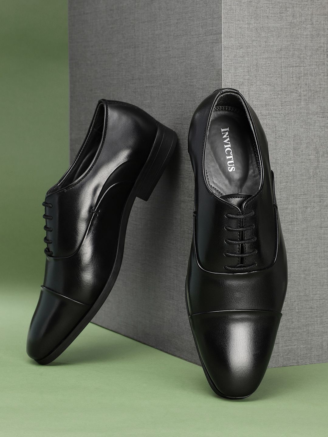 INVICTUS Men Black Formal Oxford Shoes-picture-25