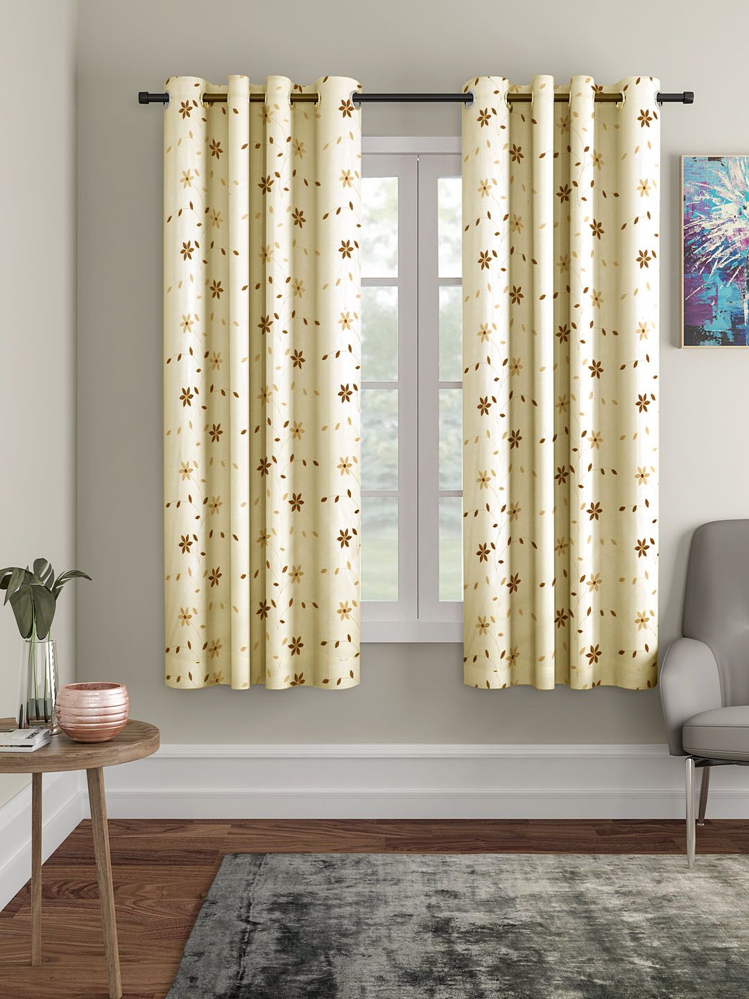 Cortina Multicoloured Set of 2 Window Curtains-image-32