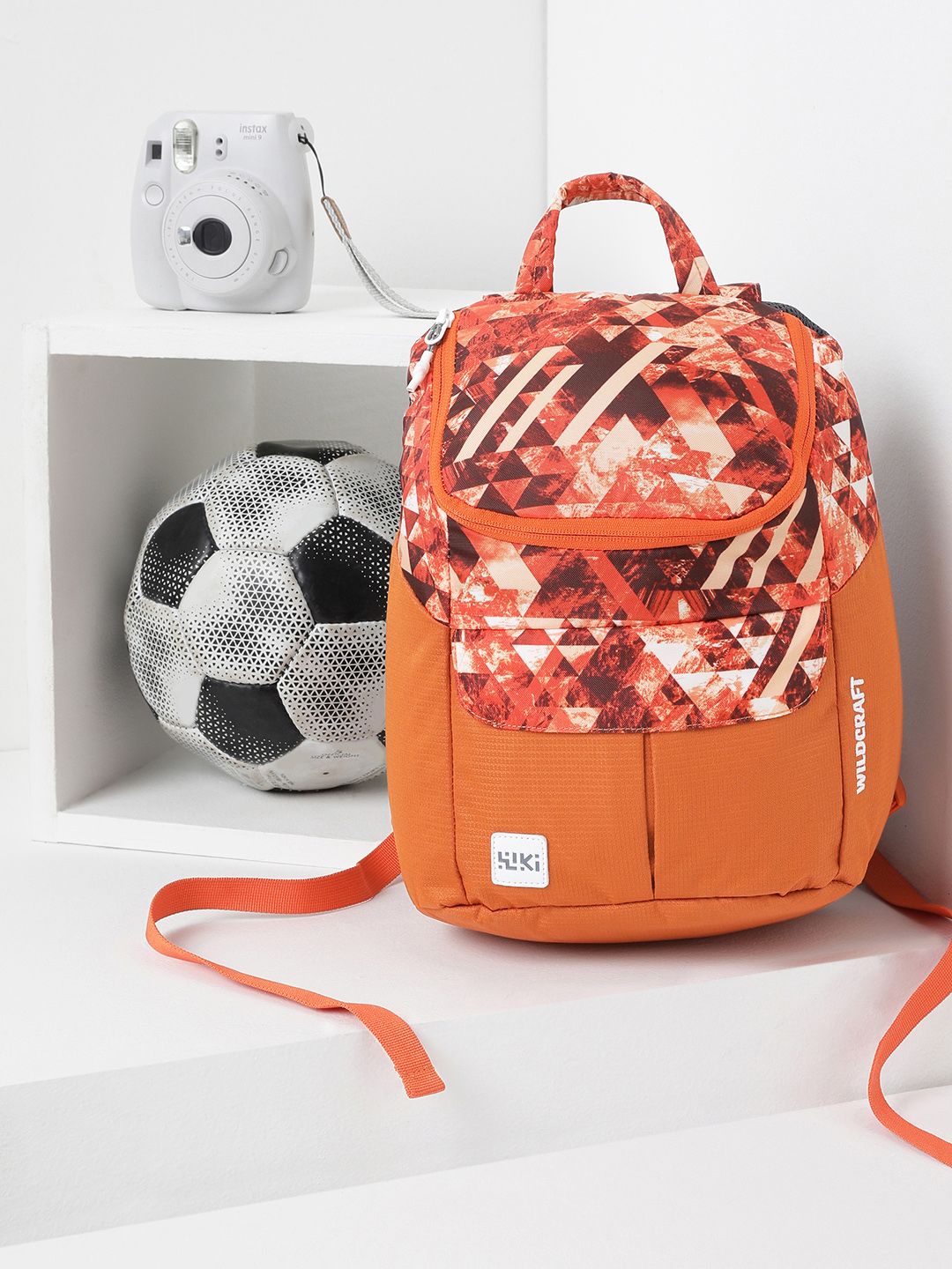 Wildcraft Women Orange Graphic Backpack-image-12