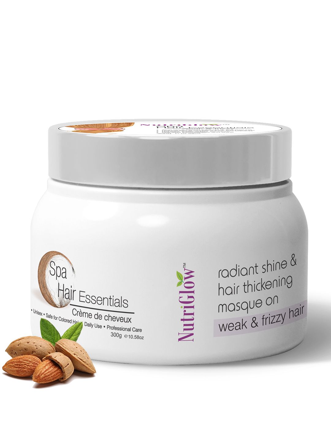 NutriGlow Sustainable Hair Spa Protein Hair Cream For Weak & Frizzy Hair - 300 g-picture-27