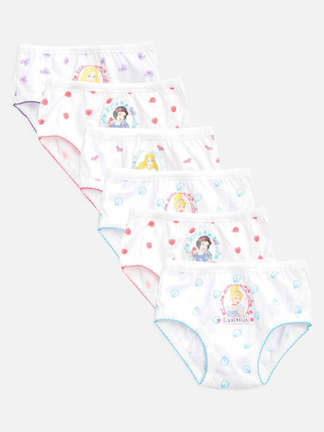 bodycare kids Bodycare Girls Pack of 6 Snow White Printed Briefs 926ABCDAB-picture-32
