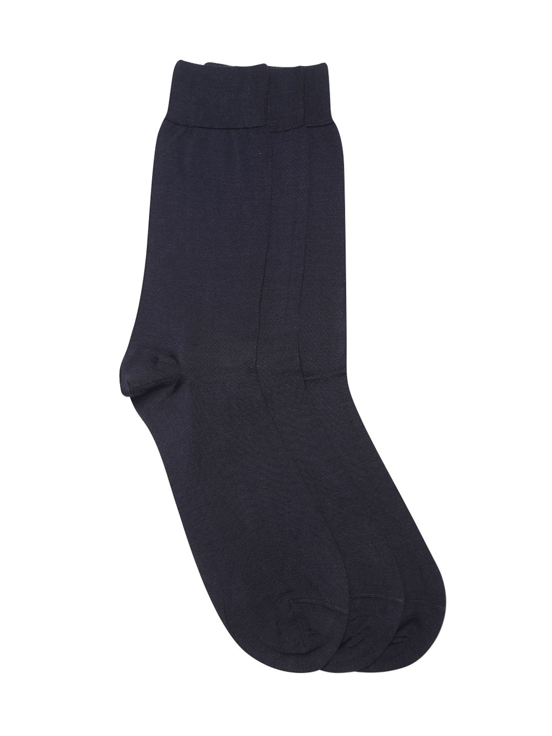 Marks & Spencer Men Pack of 3 Navy Blue Solid Above Ankle-Length Socks-picture-16