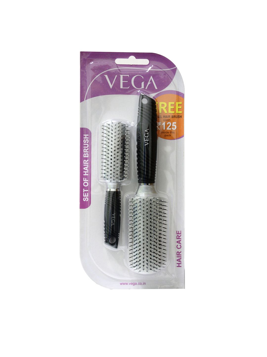 VEGA 2 Piece Hair Brush Set- Flat & Round HSB-01-image-36