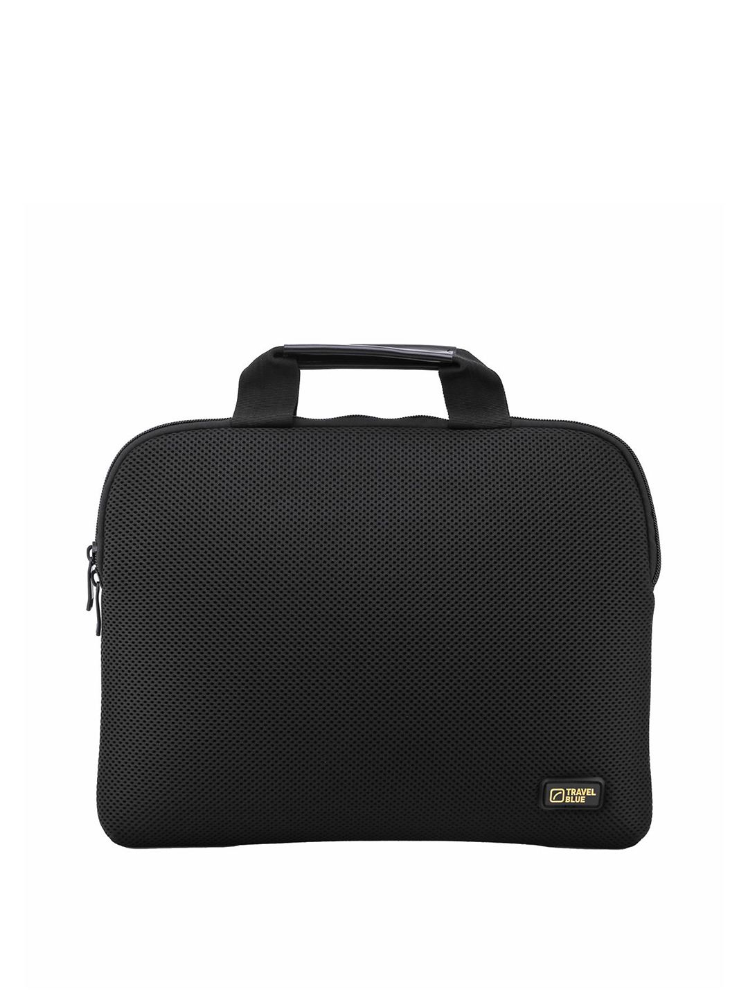 Travel Blue Unisex Black Textured Laptop Sleeve-picture-41