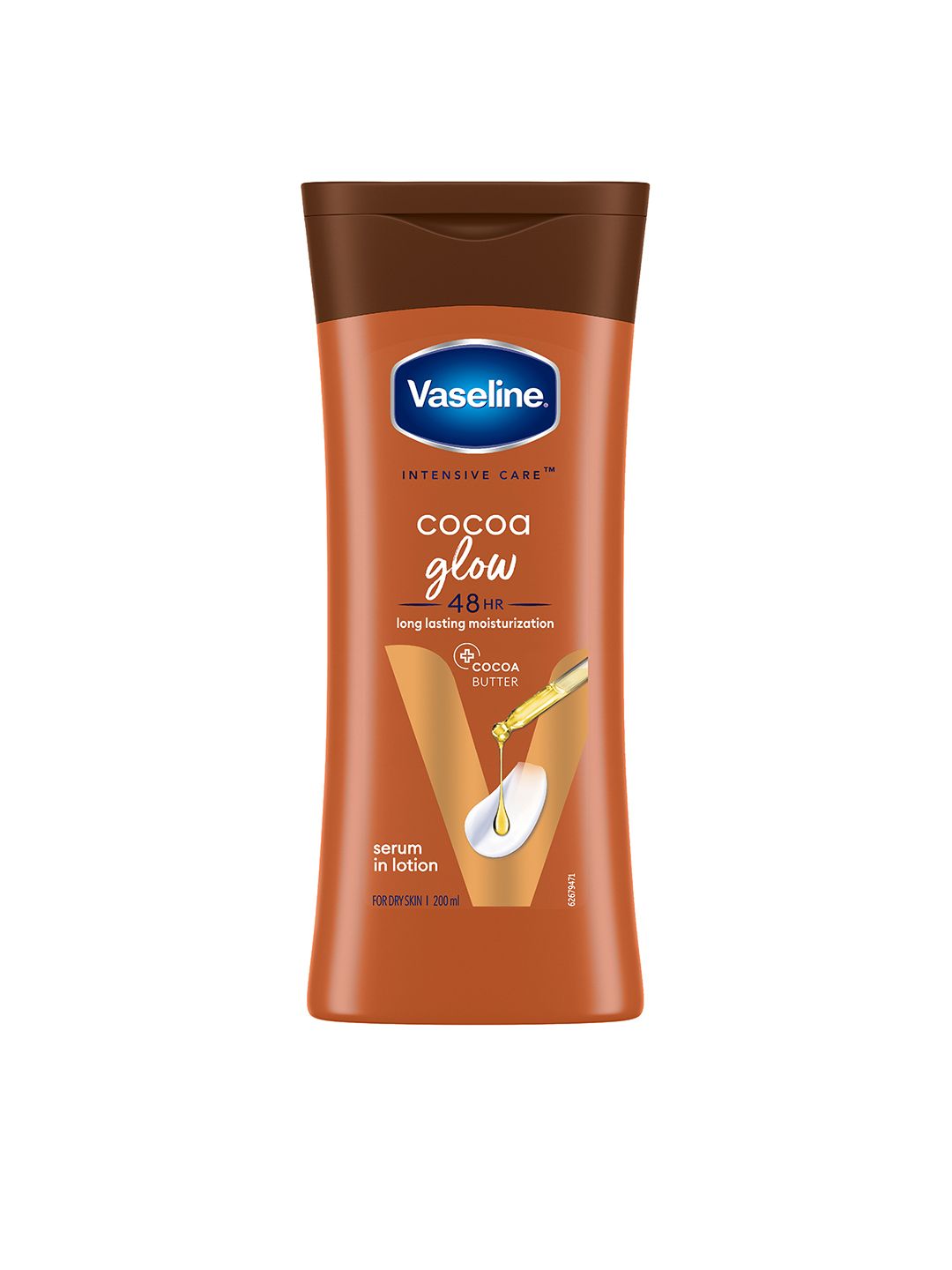 Vaseline Intensive Care Cocoa Glow Body Lotion with Glycerin 200 ml